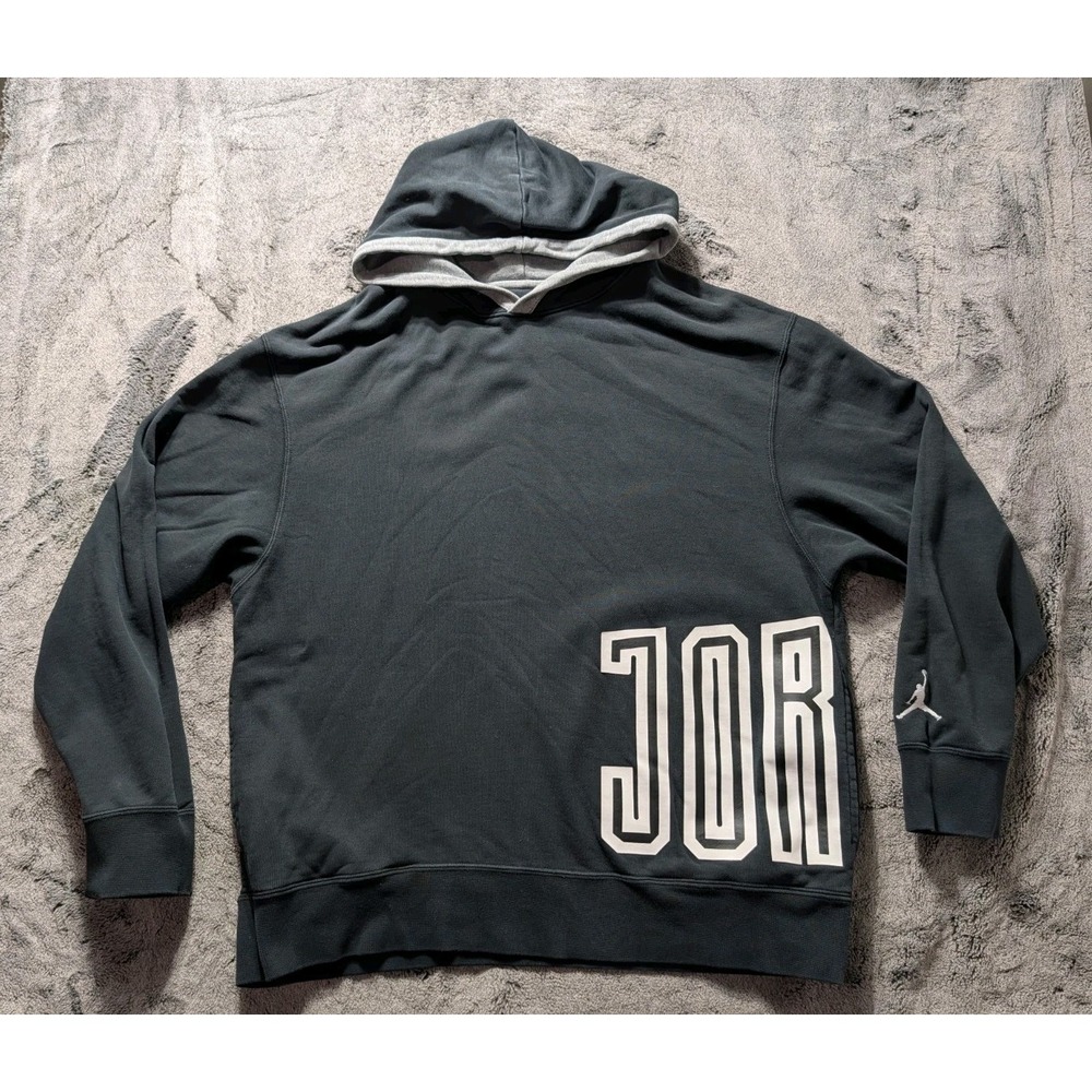 Jordan Long Sleeve Hoodie Men's Size XL Black/Gray